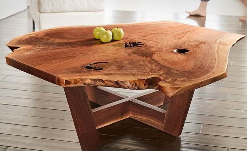 desain meja kayu unik kreatif