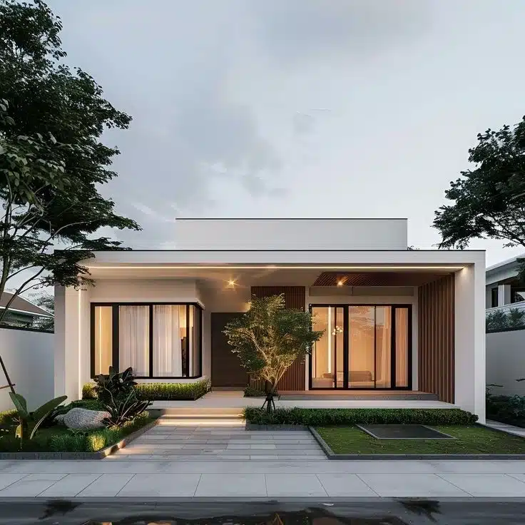 Rumah Minimalis Tanpa Atap 1 Lantai