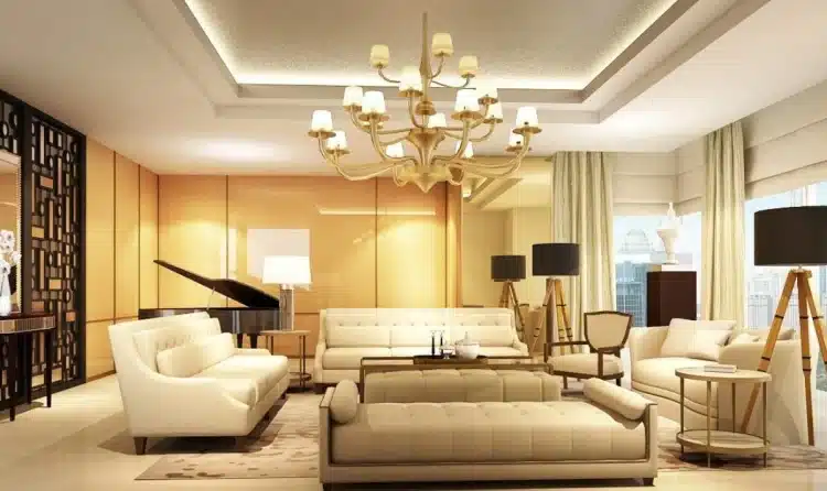 Mewah Maksimal! Inspirasi Ruang Tamu Mewah Klasik Modern Favorit Pecinta Interior Elegan