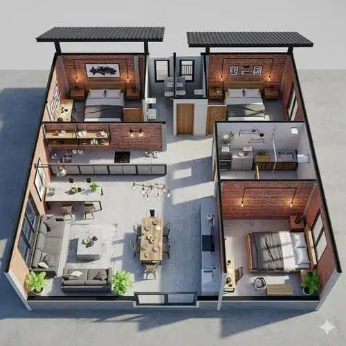 Rumah Minimalis 8x10 2 Kamar: Inspirasi Desain Nyaman untuk Keluarga Modern