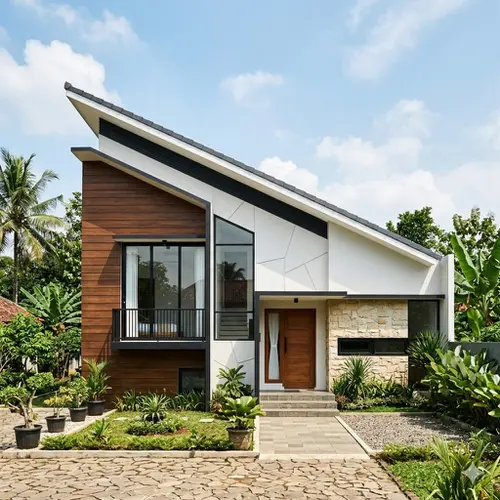 Cara Memilih Warna Fasad Rumah 1 Lantai